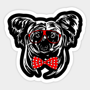 Funny Cute Chinese Crested dog portrait Sticker